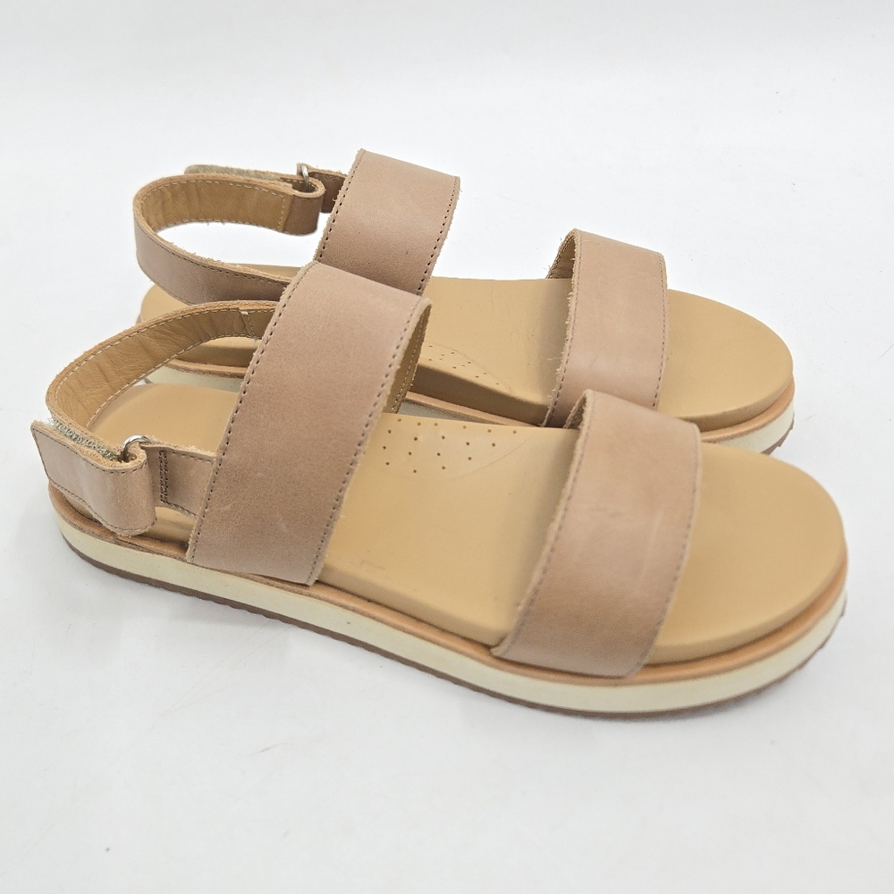 Nisolo Go To 2.0 Sandals Almond Leather Size 7.5 - Picture 2 of 11